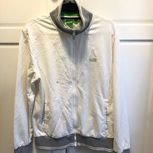 White and neon green Men’s Hugo boss zip up